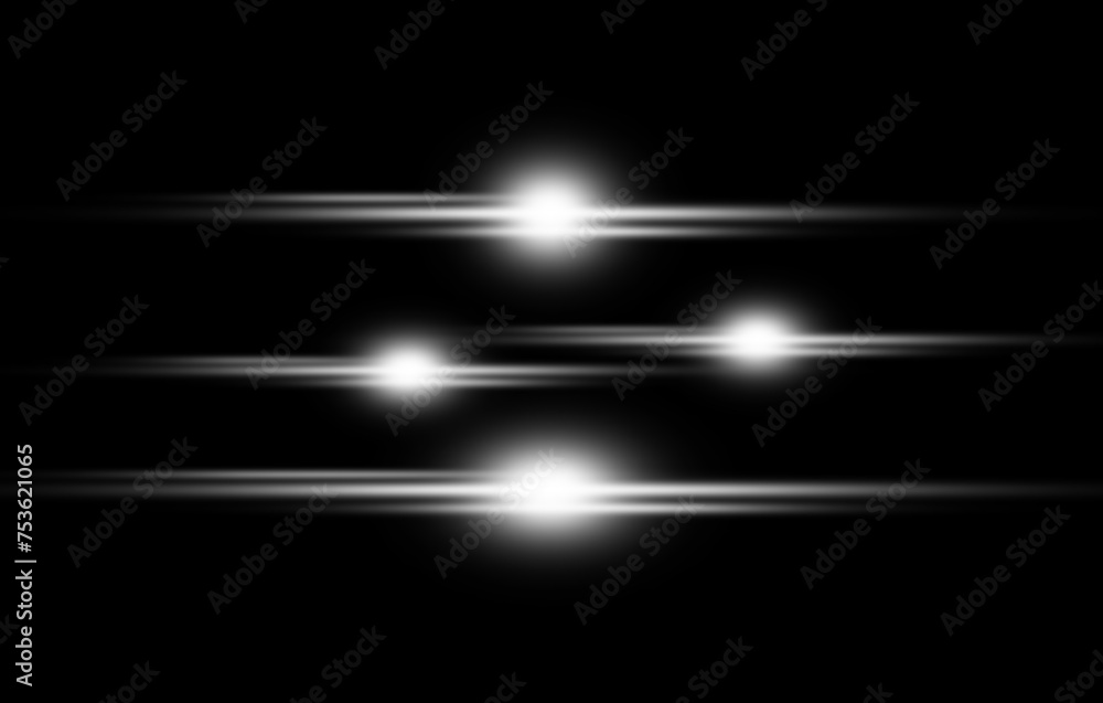 Futuristic transparent light lens flare effect. Vector illustraton