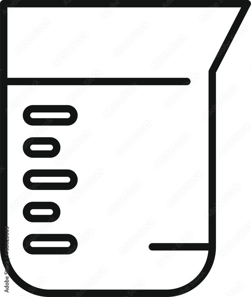 Flask health molecule icon outline vector. Experiment pot. Scientific examination Flask health molecule icon outline vector. Experiment pot. Scientific examination