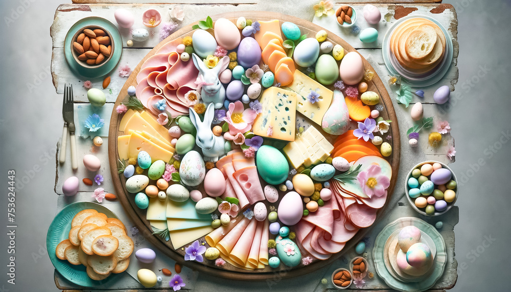 Festive Easter Charcuterie Board with Seasonal Treats