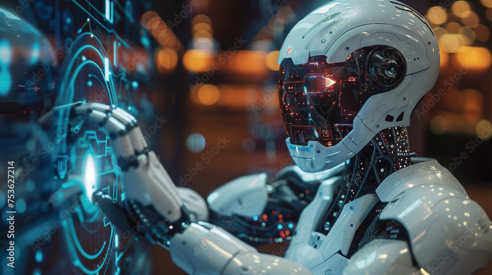 ai technology robot background ai technology robot background