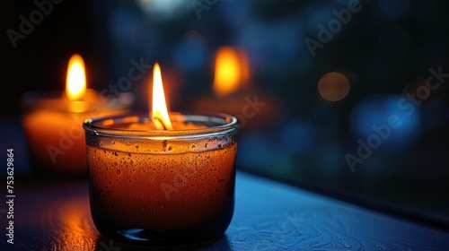 candles in the darkness  photo