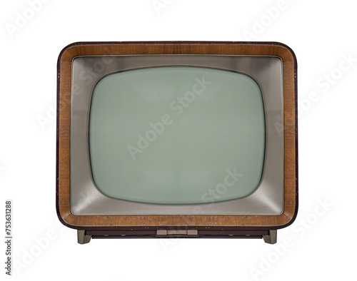 Obraz na płótnie Retro TV isolated on white background. w salonie