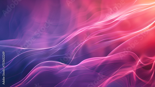 A slide background for showcasing digital and creative content,Abstract background with color lines ,fantasy,abstract background,abstract background with smooth wavy lines in blue and pink colors 