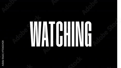 Thanks for watching Motion Graphic: A random letter rough animated on black background. Video text animation for social media. High-resolution 4K