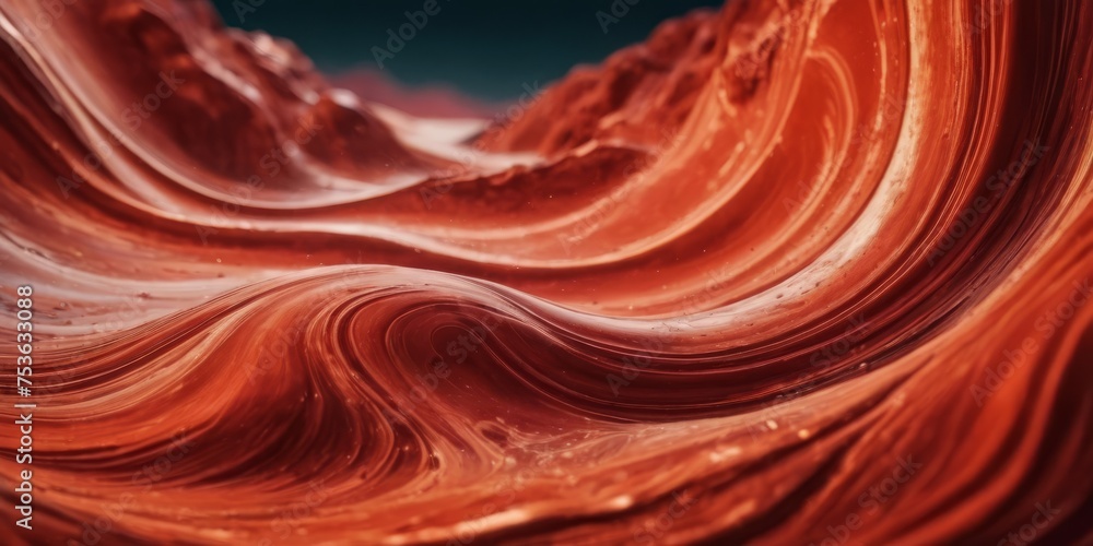 Mars Nuances Waves Abstract background, textured, red marbles, Ink Liquid Modern Abstract Backdrop