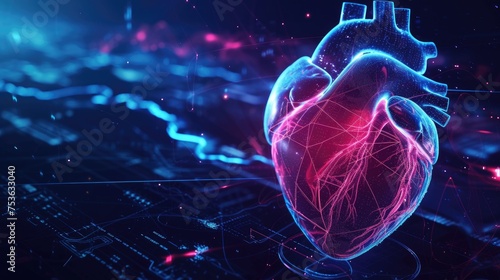 Digital heart photo