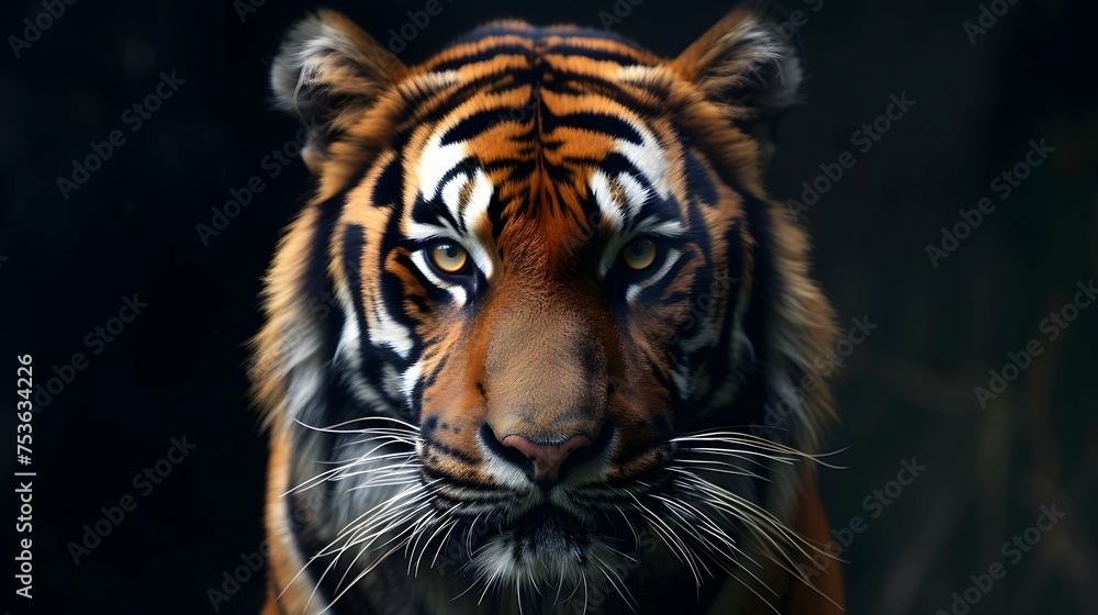 a cinematic and Dramatic portrait image for tiger a cinematic and Dramatic portrait image for tiger