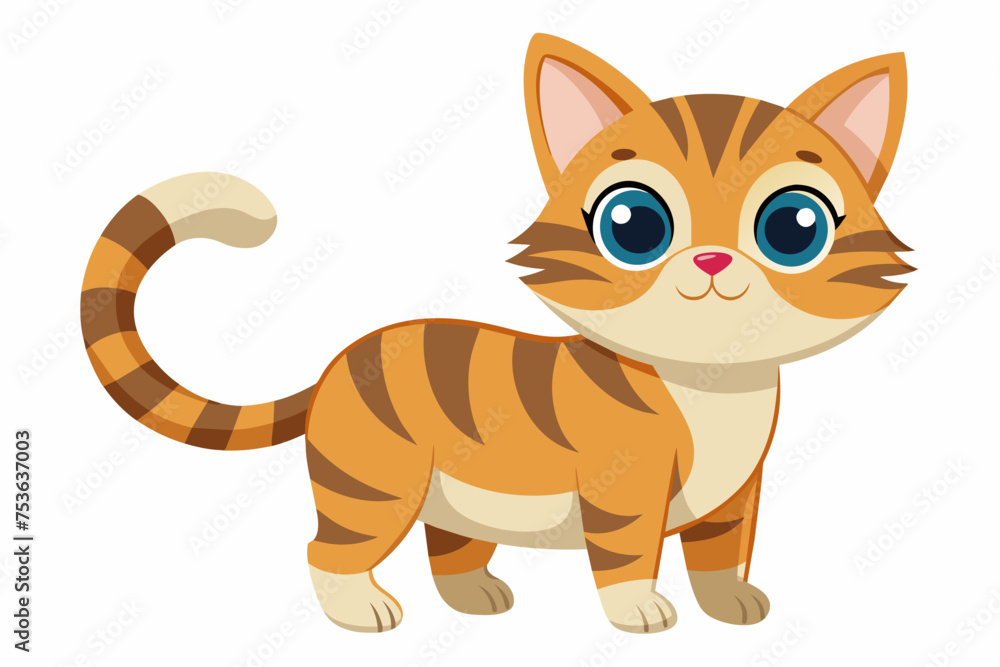 Cute cat vector illustration 