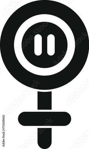 Menopause icon simple vector. Age cycle balance. Woman depression hot