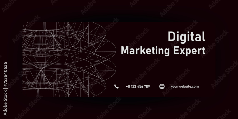 Fototapeta premium Creative corporate business social media marketing banner cover post template