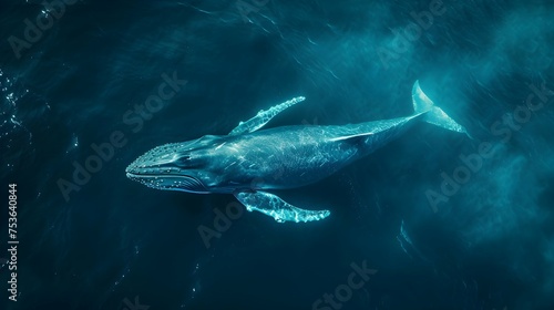 a cinematic and Dramatic portrait image for whale © creative