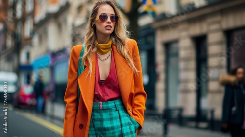 Fashion-forward young woman...