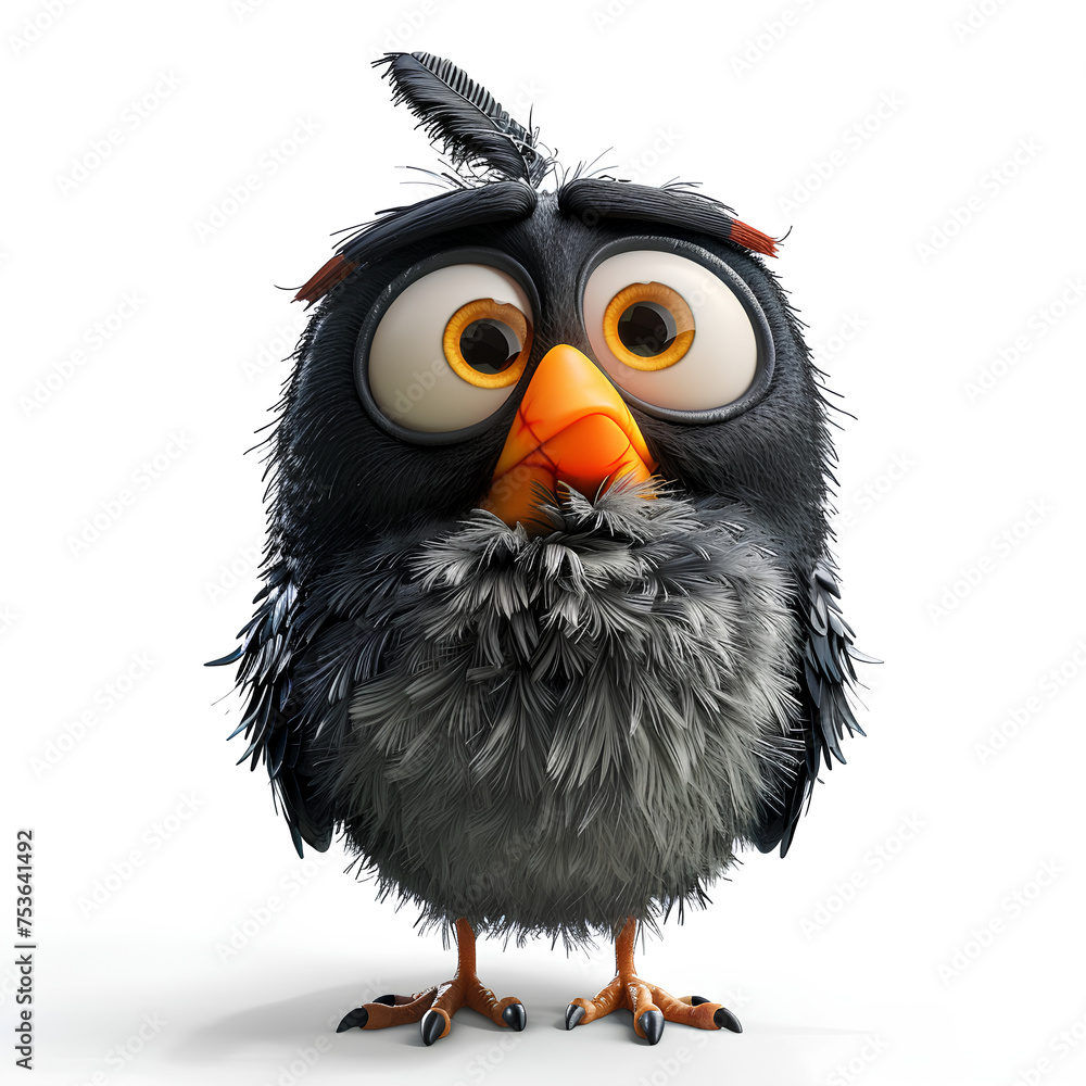 Fototapeta premium robin bird cartoon