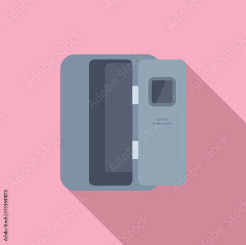 Xray examination room icon flat vector. Medical department. Care health human