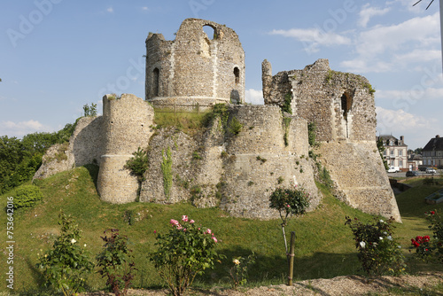 The 11th century Chateau de Conches-en-Ouche (Conches-en-Ouche Castle) dungeon in Conches-en-Ouche, Eure, Normandy, France photo