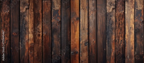 Wooden wall used to create a texture resembling wood.