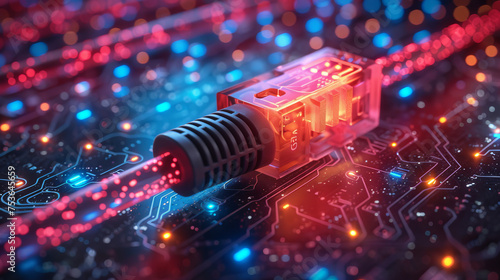 Digital Networking: Fiber Optic Cables and Ethernet Connections 