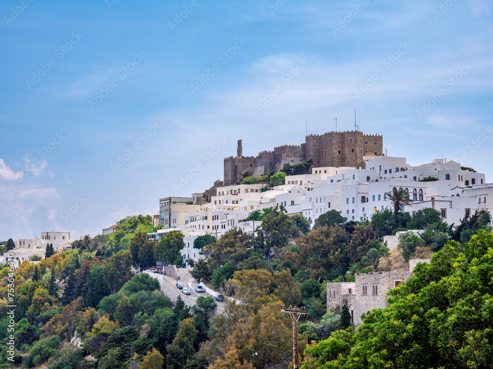Monastery of Saint-John the Theologian, Patmos Chora, UNESCO World Heritage Site, Patmos Island, Dodecanese Monastery of Saint-John the Theologian, Patmos Chora, UNESCO World Heritage Site, Patmos Island, Dodecanese