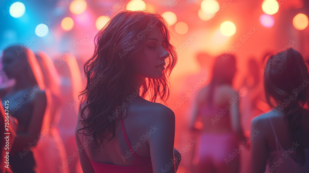 Festival Event Party with People Blurred Background. Festival Event Party with People Blurred Background.