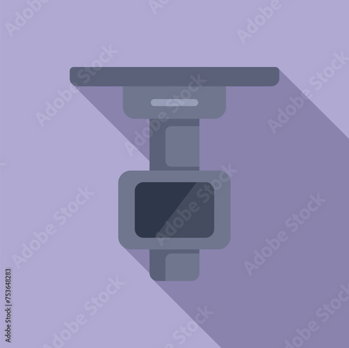 Client health image icon flat vector. Xray equipment. Operating individual