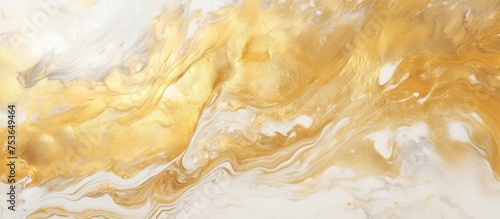 Gold and white marbled texture background for product design