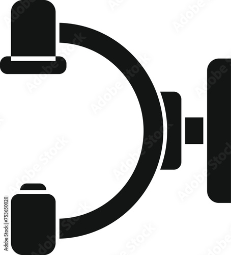 Human machine Xray icon simple vector. Hospital examination. Radiology theater