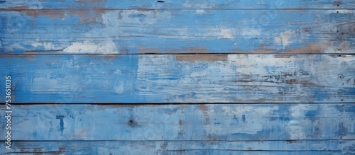 Aging Blue Paint on Boards