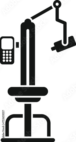 Patient care scan icon simple vector. Human machine. Hospital examination