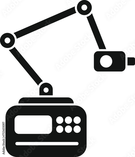 Examination scan icon simple vector. Checkup body Xray. Person scan machine
