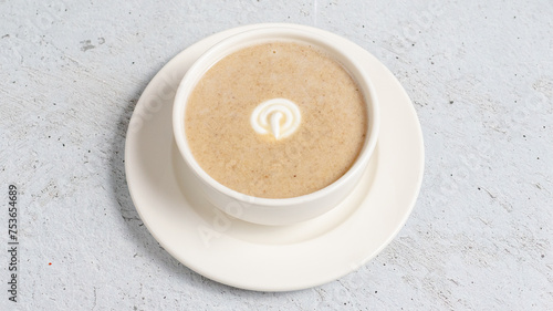 Mushroom soup bowl