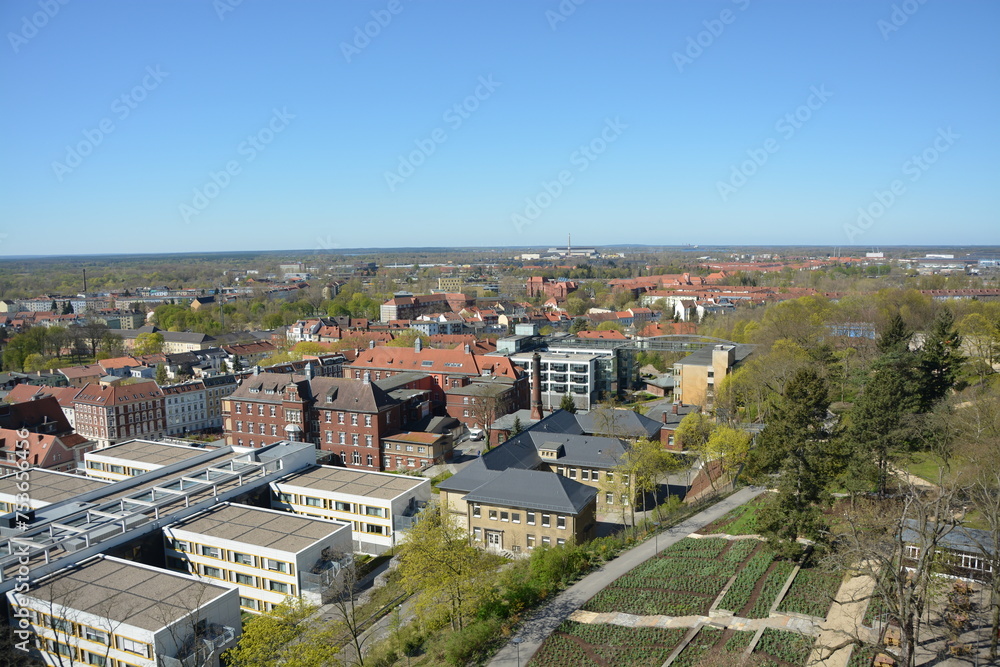 Stadt Brandenburg von oben