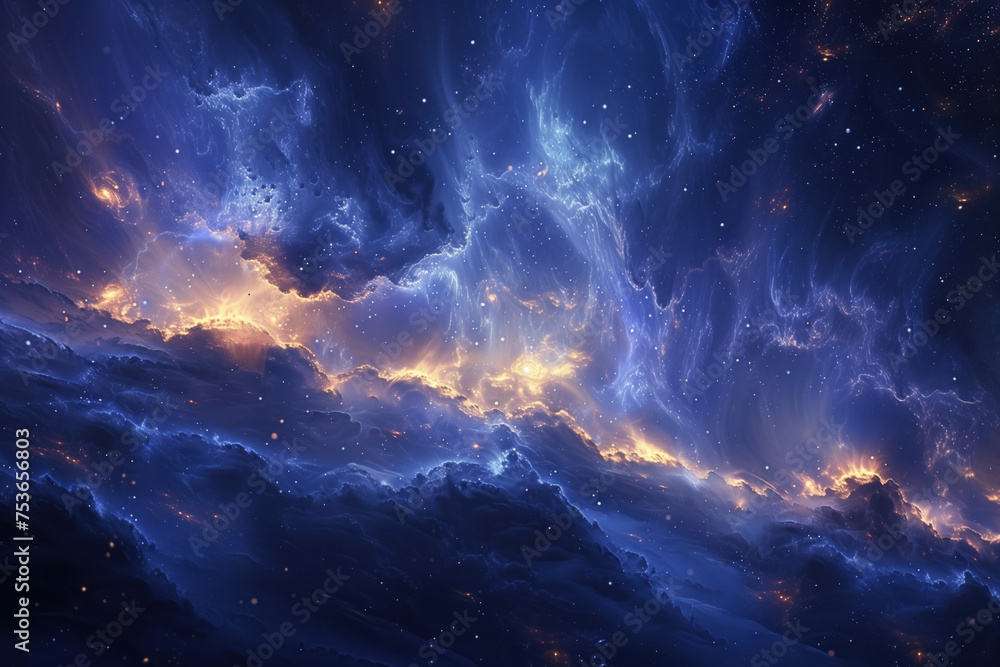 Breathtaking Space Scenery, Beautiful Universe, Generative AI
