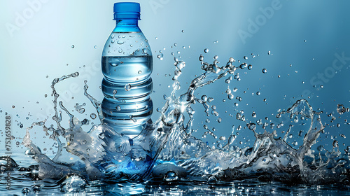 Bottle of water, healthy lifestyle concept