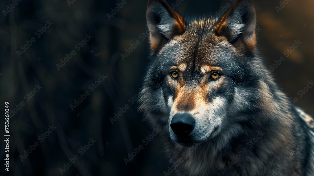 a cinematic and Dramatic portrait image for wolf a cinematic and Dramatic portrait image for wolf
