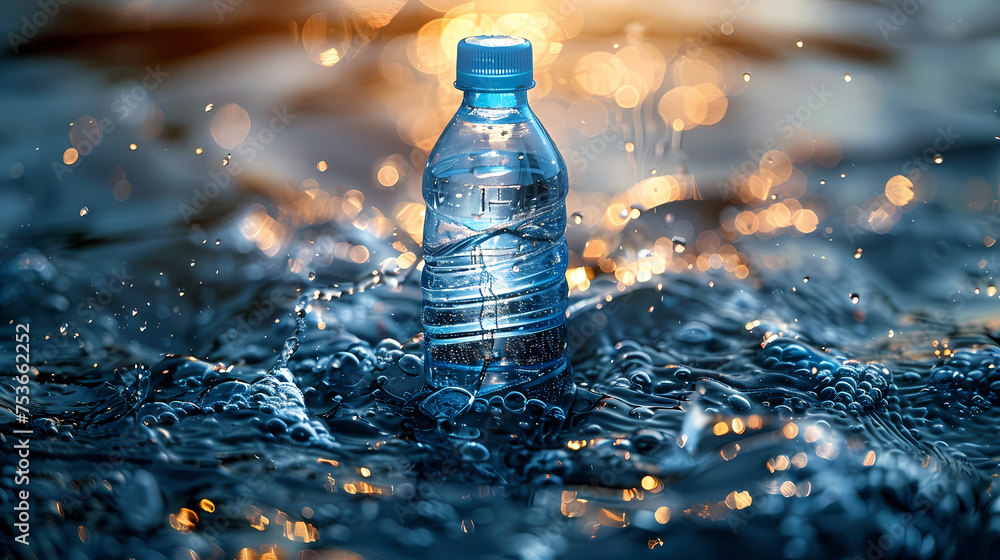 Bottle of water, healthy lifestyle concept Bottle of water, healthy lifestyle concept