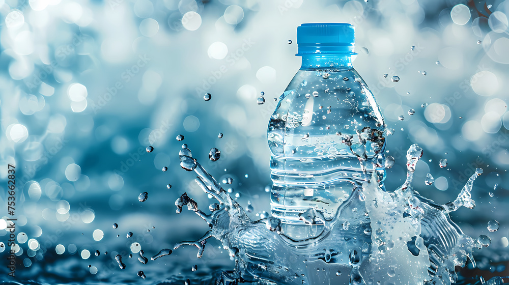 Bottle of water, healthy lifestyle concept Bottle of water, healthy lifestyle concept