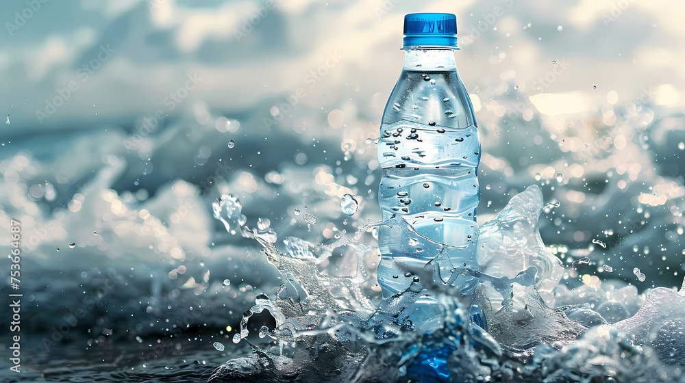 Bottle of water, healthy lifestyle concept Bottle of water, healthy lifestyle concept