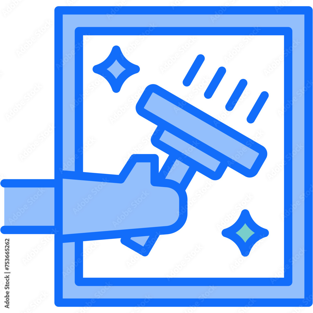 Cleaning Window Icon Cleaning Window Icon