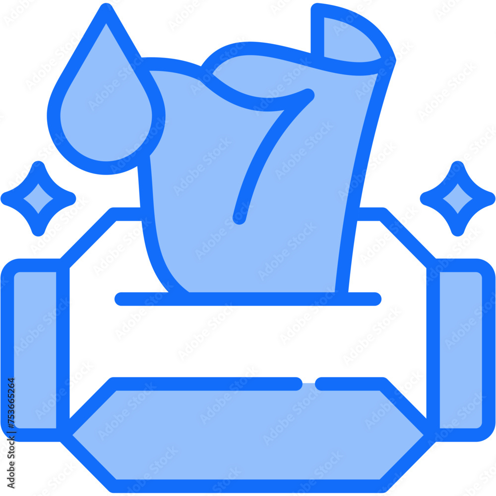 Wet Wipes Icon Wet Wipes Icon