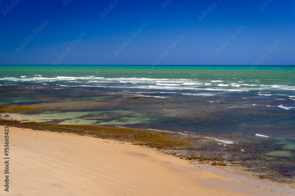 Sibaúma beach, near Natal and Pipa beach, in Tibau do Sul, Rio Grande do Norte, Brazil, on March 31, 2013.