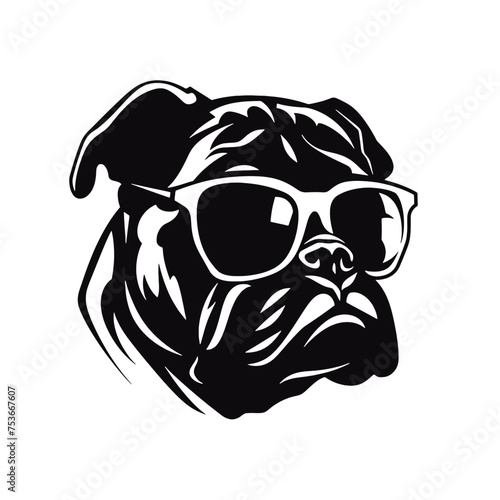 bulldog head tatoo