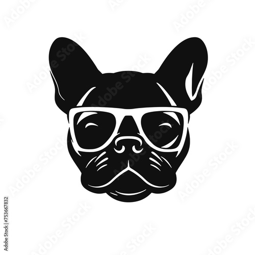 bulldog head tatoo © vectorcyan