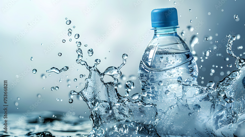 photo of bottle with cool water photo of bottle with cool water