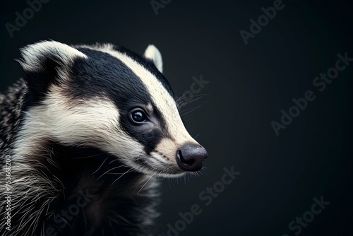 a cinematic and Dramatic portrait image for Badger