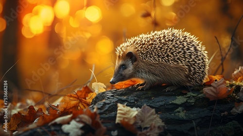 a cinematic and Dramatic portrait image for hedgehog