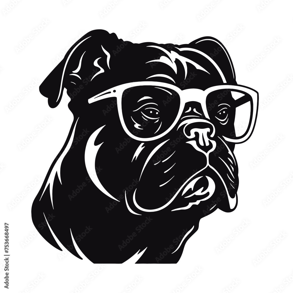 Obraz premium bulldog with sunglasses