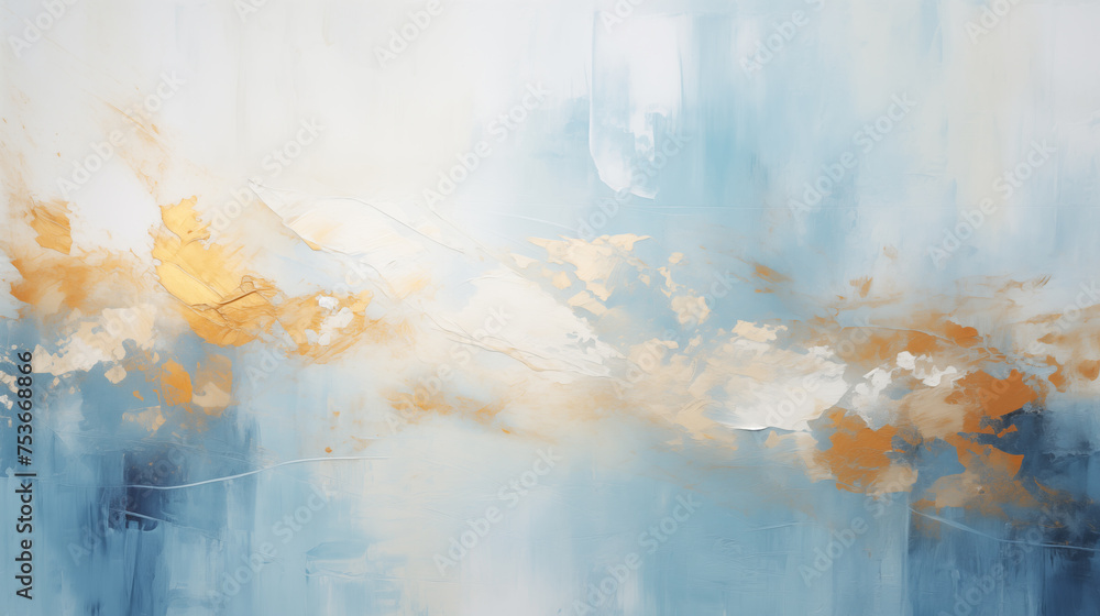 abstract rough blue white gold art painting texture