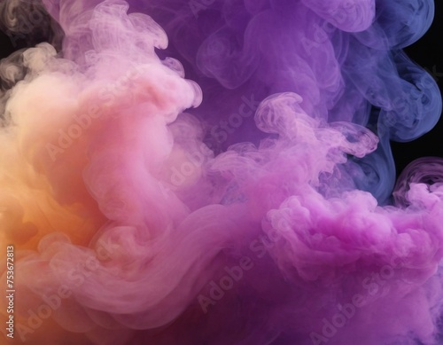 Orange and Lavender smoke.