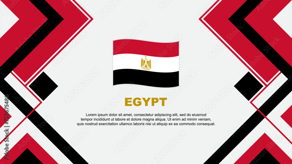Egypt Flag Abstract Background Design Template. Egypt Independence Day Banner Wallpaper Vector Illustration. Egypt Banner Egypt Flag Abstract Background Design Template. Egypt Independence Day Banner Wallpaper Vector Illustration. Egypt Banner