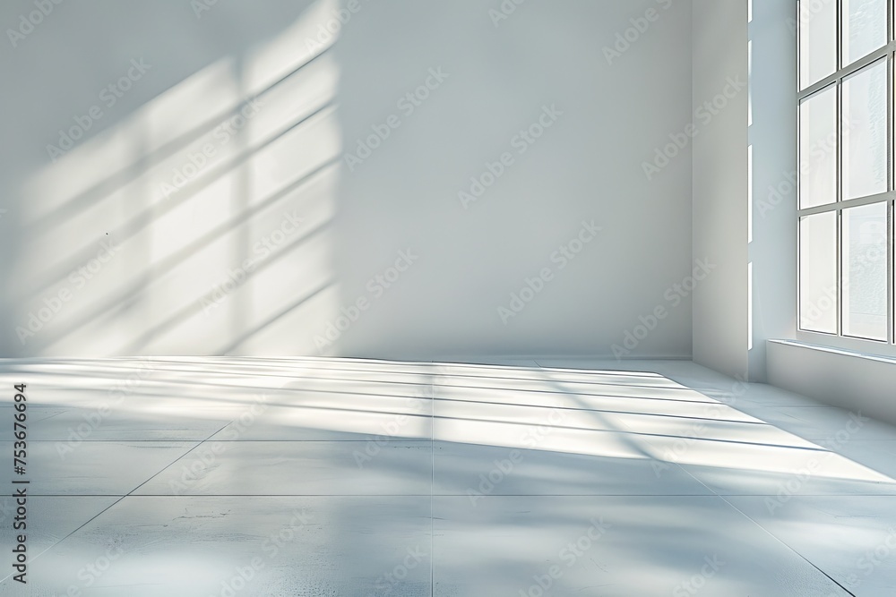 Empty room and wooden floor. Empty room for advertising. Generative AI Empty room and wooden floor. Empty room for advertising. Generative AI